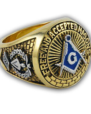 BLUE SYMBOL FREE AND ACCEPTED MASONS. MASONIC RINGS FOR SALE FREEMASON JEWELRY