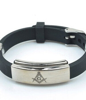 WATCH STYLE BLACK RUBBER MASON JEWELRY