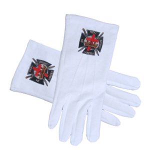 WHITE (ONE SIZE FITS MOST) FOR FREEMASONS. MASONIC REGALIA FORMAL WEAR CLOTHING